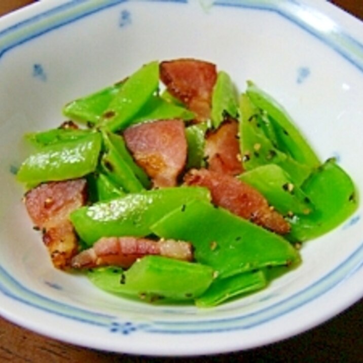 捨てないで 豆鞘のベーコンソテー レシピ 作り方 By Sundisk 楽天レシピ